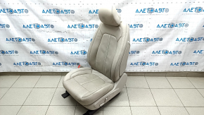 Водійське сидіння Lincoln MKZ 17-20 з airbag, електричне, масаж, підігрів, вентиляція, бежева шкіра, прим'ята шкіра