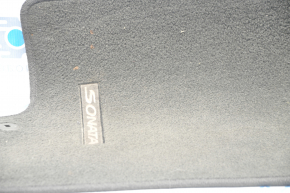Килимок салону правий Hyundai Sonata 11-15 ганчірка чорний, під чистку