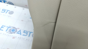 Обшивка водительского сиденья Mercedes GLC 16-22 кожа, бежевая, с подогревом, под химчистку, тычки и заломы на спинке