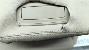 Обшивка пасажирського сидіння Mercedes GLC 16-22 шкіра, бежева, з підігрівом, тріщини, надрив