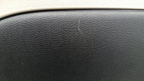 Обшивка дверей картка задня ліва Chrysler Pacifica 17 під шторку, сіра з чорною шкірою, подряпини, потертості