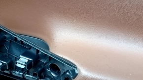Обшивка дверей картка передня права Volkswagen ID.4 21-23 чорна з коричневою шкірою, під хімчистку