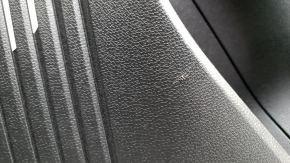Обшивка дверей картка задня права Volkswagen ID.4 21-23 чорна з коричневою шкірою, під хімчистку, подряпини