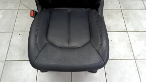 Водійське сидіння Chrysler Pacifica 17-20 з airbag, шкіра чорна, коричнева строчка, електричне, підігрів, пам'ять, подряпини на накладках