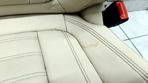 Пасажирське сидіння BMW X3 G01 18-21 з airbag, електро, підігрів, шкірозамінник бежевий, подряпини на спинці, під хімчистку