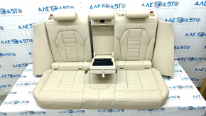 Задний ряд сидений 2 ряд BMW X3 G01 18-21 кожзам бежевый, царапины, под чистку