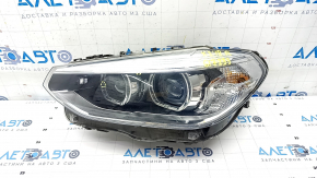 Фара передня ліва в зборі BMW X3 G01 18-21 галоген+LED, тички, тріщина у кріпленні