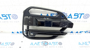 Нижня решітка переднього бампера права BMW X3 G01 18-21 під ПТФ і парктронік, чорний глянець, подряпина