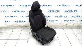 Пассажирское сидение Kia Forte 19-21 без airbag, механическое, тряпка черная, царапины на спинке, под химчистку