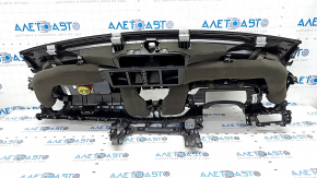 Торпедо передняя панель с AIRBAG Kia Forte 19-21 черная, ржавый пиропатрон