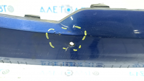 Бампер передний голый Kia Forte 19-21 синий, царапины, вмятины, незаводские отверстия