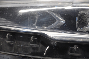 Фара передняя левая в сборе Ford Fusion mk5 17-20 LED, с DRL, песок, царапины