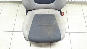 Пасажирське сидіння Toyota Rav4 19- без airbag, механічне, ганчірка, комбінований сірий, під хімчистку, топляк