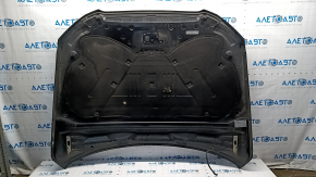 Капот в сборе Audi Q5 8R 13-17 рест, черный LZ9Y, алюминий, тычка, порвана изоляция