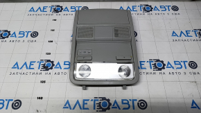 Плафон освещения передний VW Passat b8 16-19 USA без люка, серый, царапины