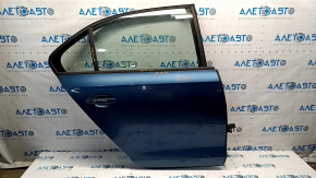 Двері в зборі задні права VW Jetta 11-18 USA синій LD5L, вм'ятина