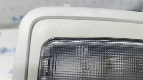 Плафон освещения передний VW Jetta 11-18 USA без люка, серый тип 3, царапины, потертости, сломано крепление