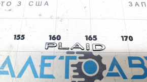 Эмблема надпись PLAID двери багажника Tesla Model S 21-