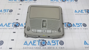 Плафон освещения передний Nissan Pathfinder 13-20 серый под люк, надрывы, потертости