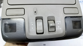 Плафон освещения передний с управлением люком Subaru b9 Tribeca серый под люк, сломано крепление, царапины, вмятины