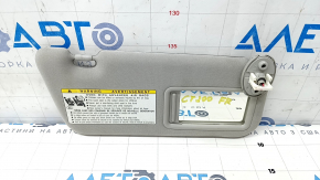 Козирок правий Lexus CT200h 11-17 сірий, без гачка, під хімчистку, подряпини на заглушці