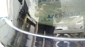 Дверь багажника голая со стеклом Audi Q7 16-19 алюминий, синий LC5M