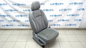 Пасажирське сидіння Audi Q7 16- шкіра сіра, c airbag, підігрів, обдування, електро, прим'ята шкіра, під чистку