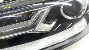 Фара передняя левая в сборе Audi Q7 16-19 Xenon, песок, паутинка на стекле, трещина