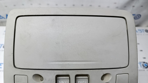 Плафон освещения передний Lexus ES350 07-08 серый под люк, без кнопок подсветки, царапины