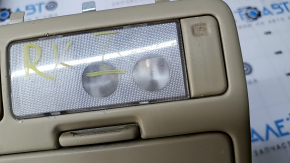 Плафон освещения передний Lexus RX300 98-03 беж, под люк, царапины, вмятины