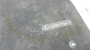 Комплект ковриков Lexus CT200h 11-17 черный тряпка, под химчистку