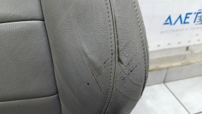 Сидіння водія Honda Accord 18-22 без airbag, електро, підігрів, шкіра сіра, потерто, прим'ято, під хімчистку