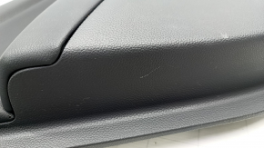 Обшивка двери карточка задняя левая Honda Accord 18-22 черная, подлокотник и вставка кожа, царапины