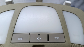 Плафон освещения передний Suzuki Kizashi 10-15 бежевый, без люка, царапины