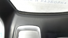 Накладка центральной консоли подстаканники Honda Accord 18-22 серая, затерта, царапины