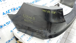 Бампер задній голий Ford Fusion mk5 13-18 під парктроніки, графіт, прим'ят, тріщина, подряпини, зламані кріплення, відсутній фрагмент