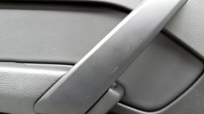 Обшивка дверей картка задня ліва Audi Q5 80A 18-20 чорна, із сірою вставкою, під шторку, Bang & Olufsen, тички, подряпини