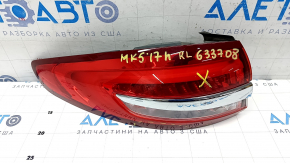 Ліхтар зовнішній крило лівий Ford Fusion mk5 17-20 відсутній фрагмент, подряпини