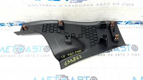 Накладка порога задняя левая Ford Fusion mk5 17-20 черная, потерта