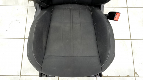 Пасажирське сидіння Ford Mustang mk6 15- без airbag, електро+механічне, купе, чорне, ганчірка, що стрільнуло, під хімчистку
