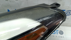Фара передняя левая голая Hyundai Tucson 16-18 галоген, с креплением и накладкой, под полировку, паутинка