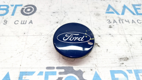 Центральный колпачок Ford Focus mk3 11-18 54/50мм, синий, вздулась краска