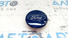 Центральный колпачок Ford Focus mk3 11-18 54/50мм, синий, вздулась краска