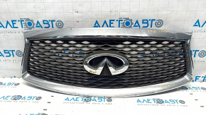 Грати радіатора grill зі значком Infiniti QX60 16- рест, потерта, подряпини