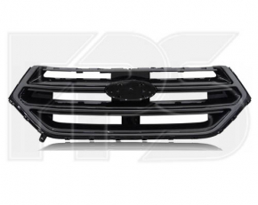 Решетка радиатора grill Ford Edge 15-18 sport, черная,