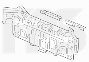 Задняя панель Honda Civic X FC 16-21 4d