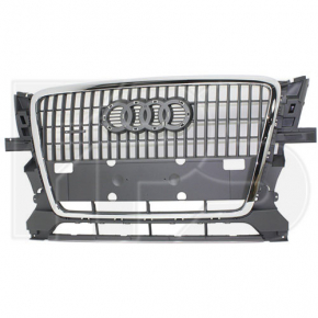 Решітка радіатора grill Audi Q5 8R 09-12 дорест Чёрн с хром молд