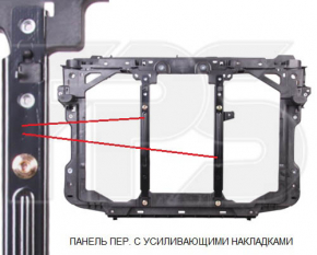 ТБ панель радіатора Mazda CX-5 13-16 новий неоригінал