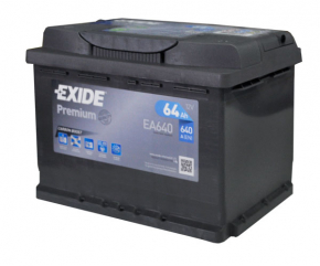 АКБ 12в LINCOLN MKX 16- 65Ah 640A Euro +-Обратная новый неоригинал EXIDE