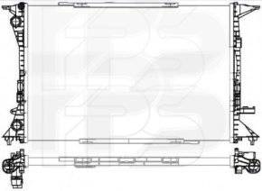 Радіатор охолодження вода Audi A6 C7 12-18 2.0 720X480X26